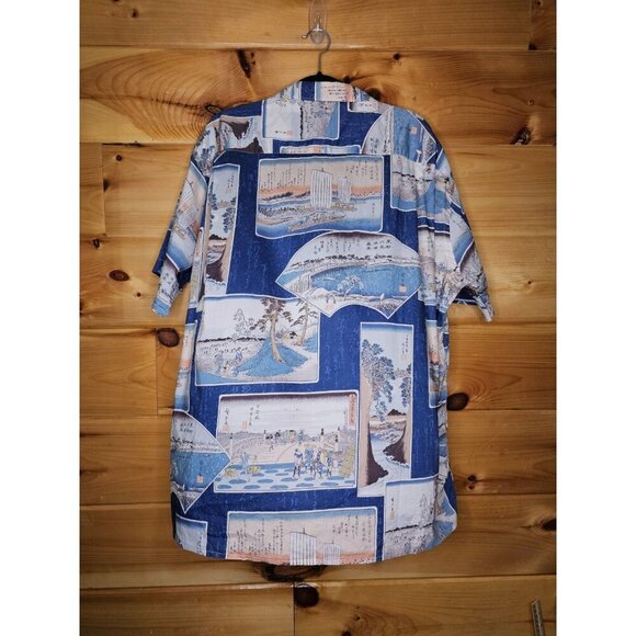 Gitman Bros Vintage Postcard Camp Blue Men Size XXL Made in USA - Picture 16 of 16